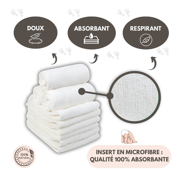 BeliaX™ - Couche Ultra Confortable - Réutilisable pour Bébé ( 0 à 3 ans )
