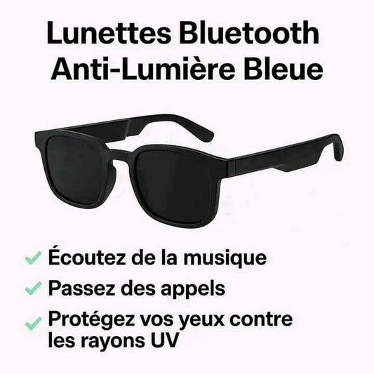 🕶️ Lunettes Bluetooth Anti-Lumière Bleue – Protection UV et Audio Intégré.