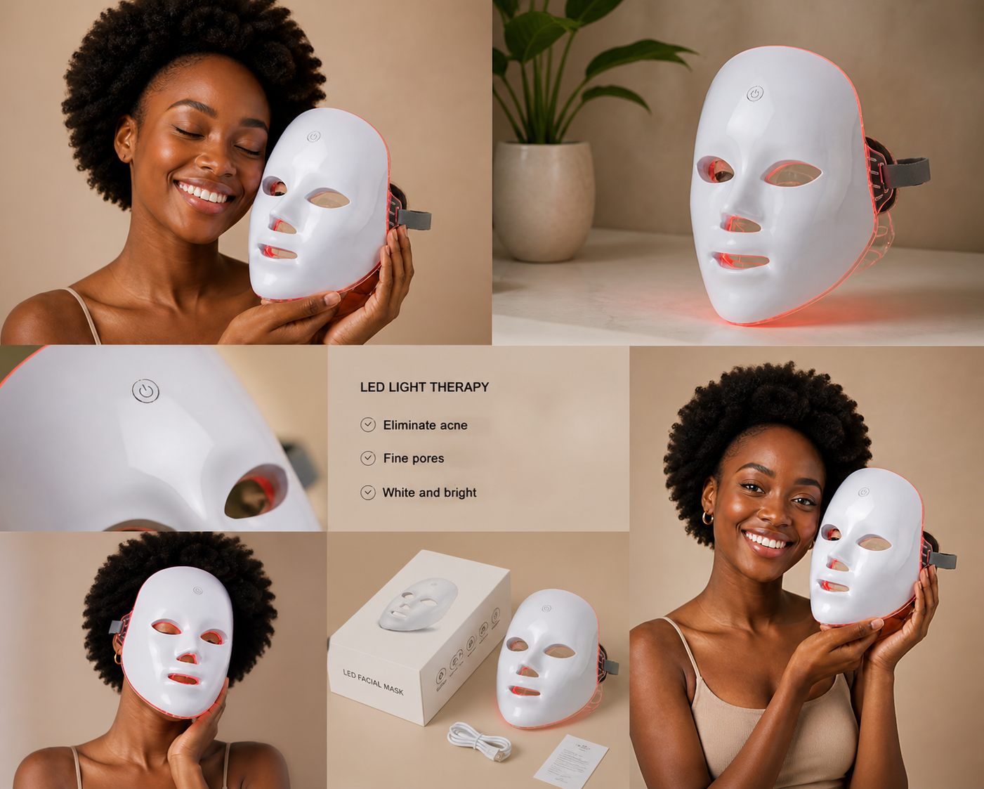 Masque Led Anti-Âge "Le Professionnel" BELIAX